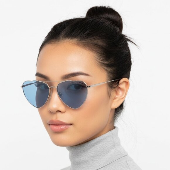 New Authentic Miu Miu Blue Cloud Sunglasses MU56U